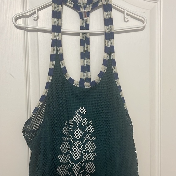Free People Movement Ball Out Logo Mesh Tank size M - Picture 3 of 8